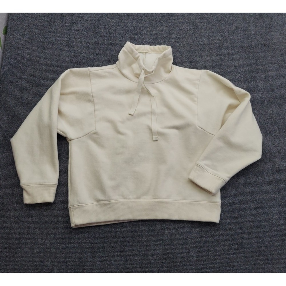 Madewell MWL Sweatshirt Sweater Women's‎ Small Beige High Neck Crop